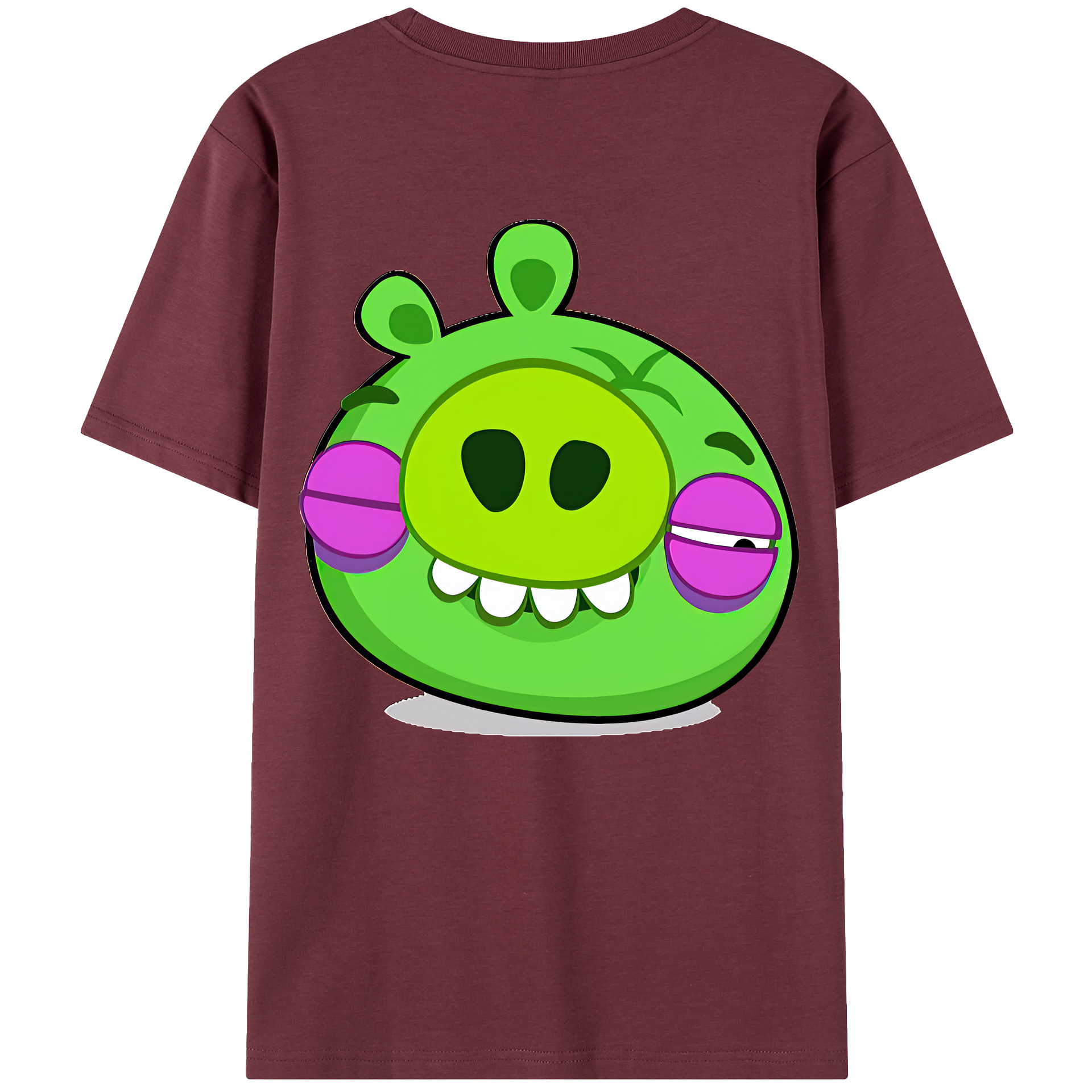 （画像用） Angry Birds アングリーバード 綿100％半袖Tシャツ（背面プリント）